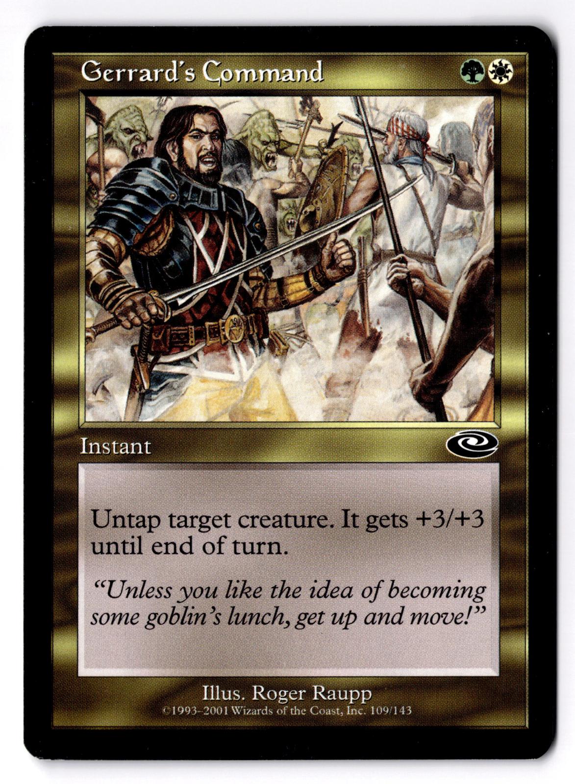 Gerrard's Command 109 Common Planeshift Magic: The Gathering Moderately Played