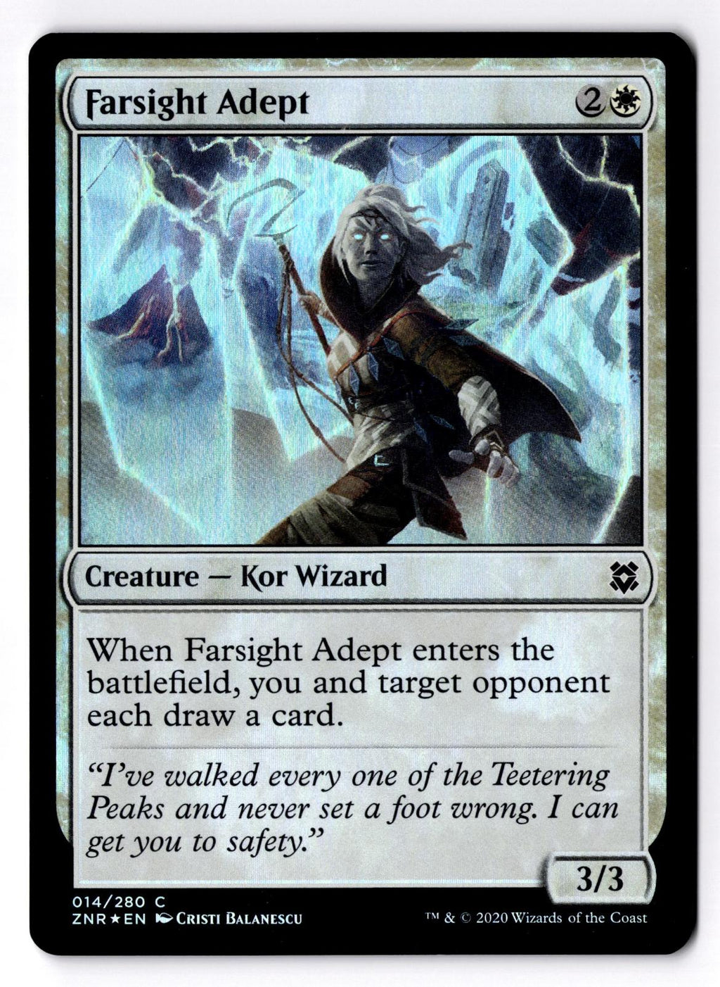 Farsight Adept 14 Common Zendikar Rising Magic: The Gathering Foil LP