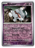 Greavard 105/198 Common Scarlet & Violet Pokemon Reverse Holo Near Mint