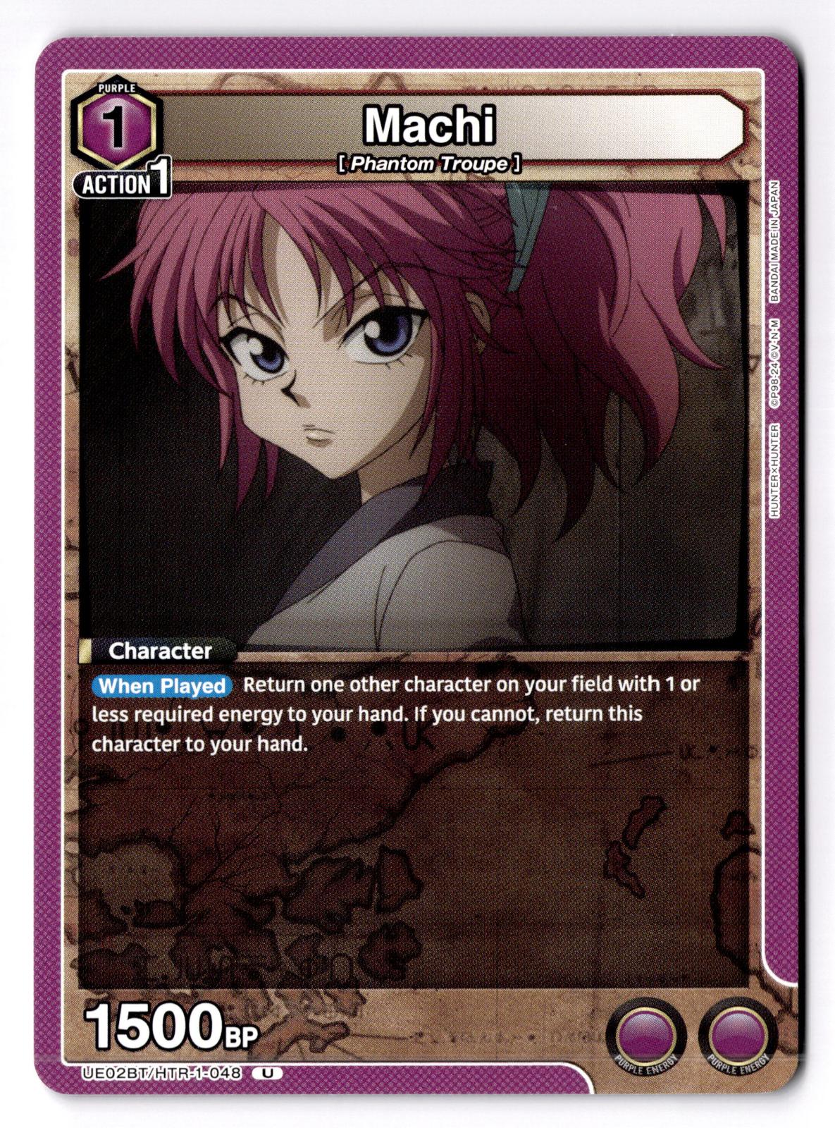 Machi UE02BT/HTR-1-048 U UE02BT: HUNTER X HUNTER Union Arena Near Mint