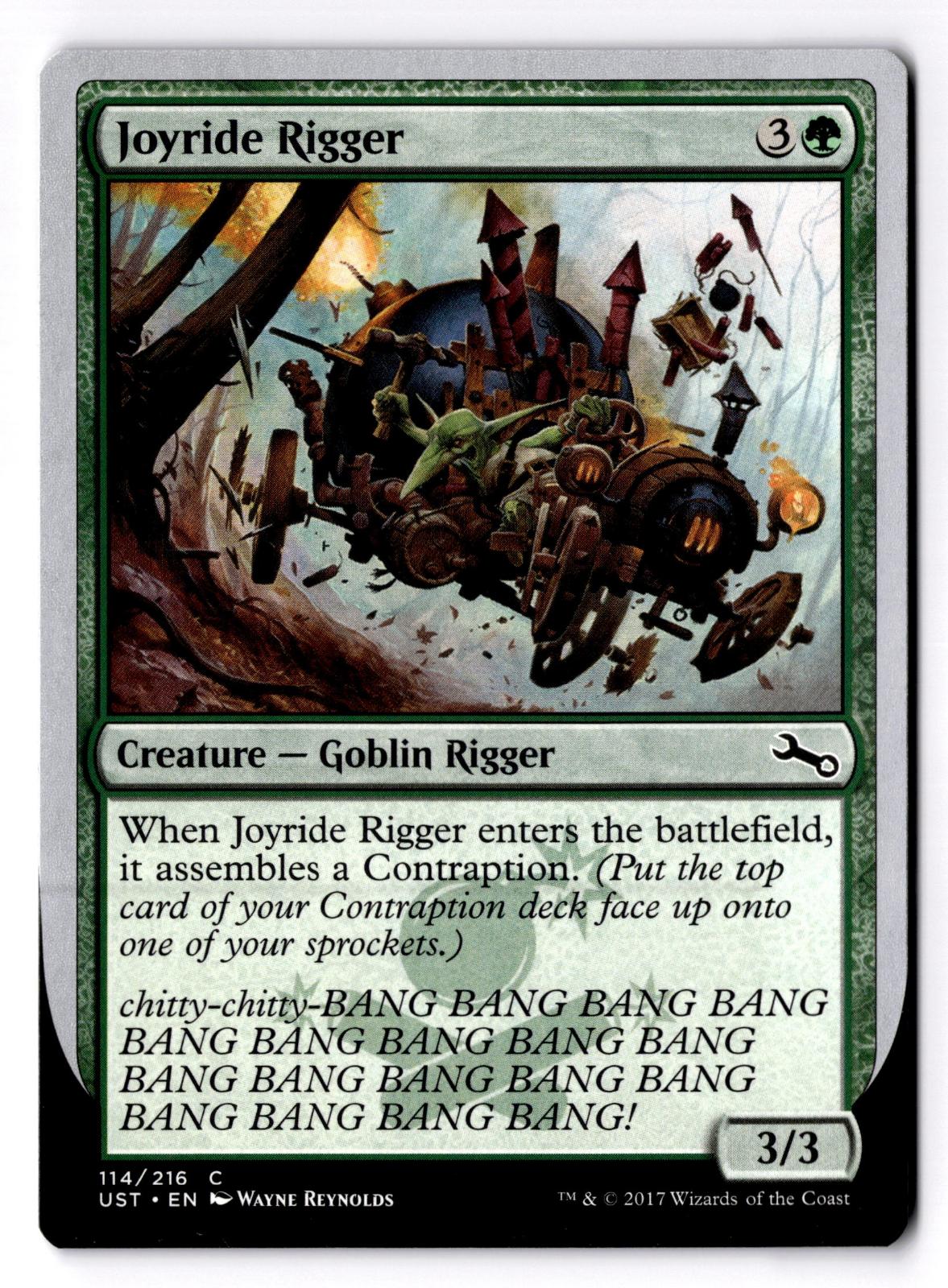 Joyride Rigger 114 Common Unstable Magic: The Gathering Lightly Played