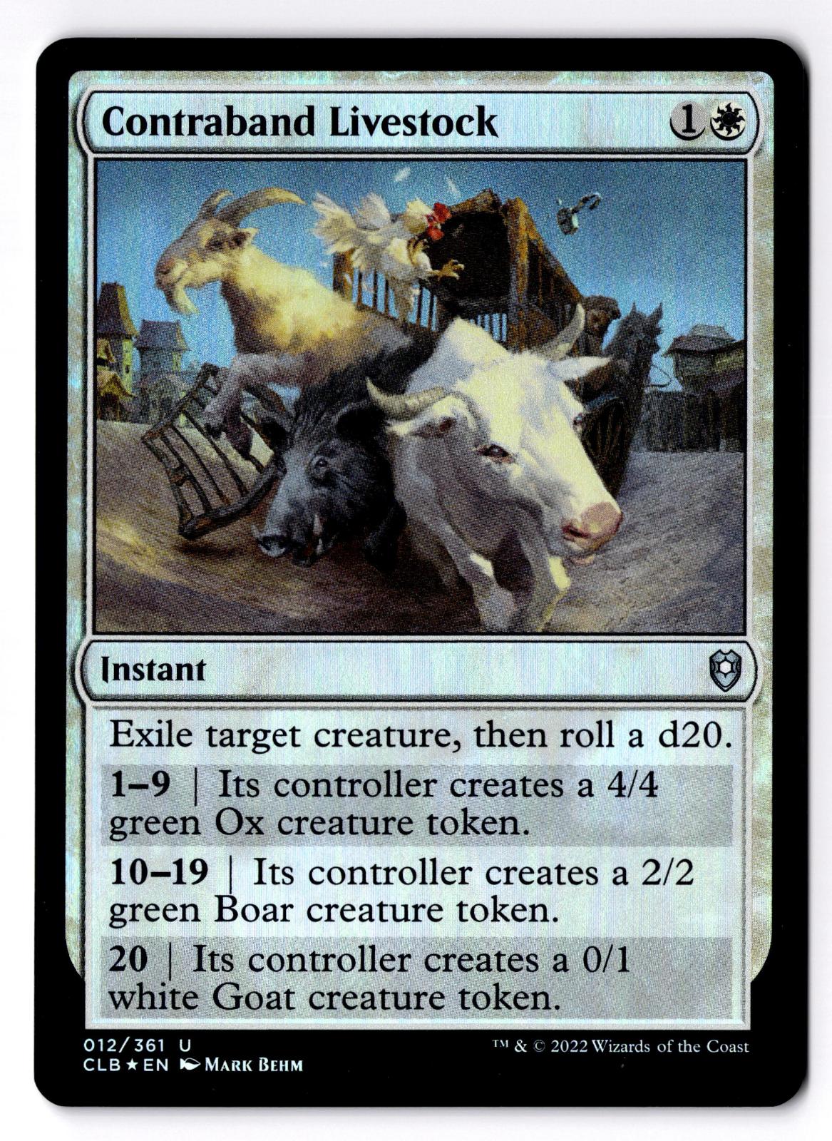 Contraband Livestock 12 Magic: The Gathering Foil LP