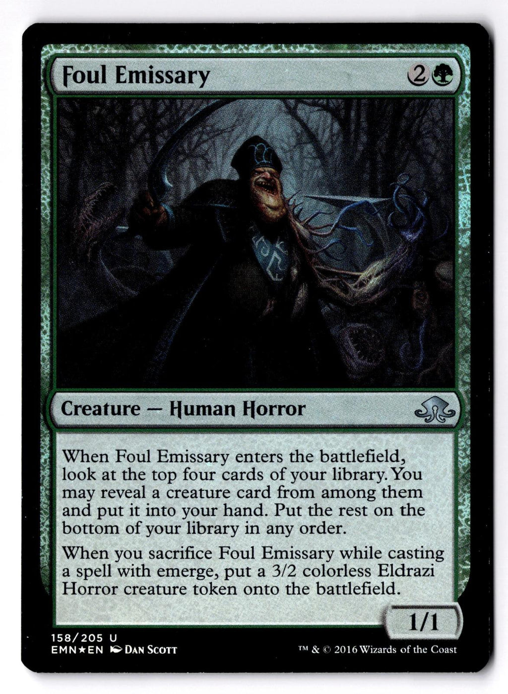 Foul Emissary 158 Uncommon Eldritch Moon Magic: The Gathering Foil LP