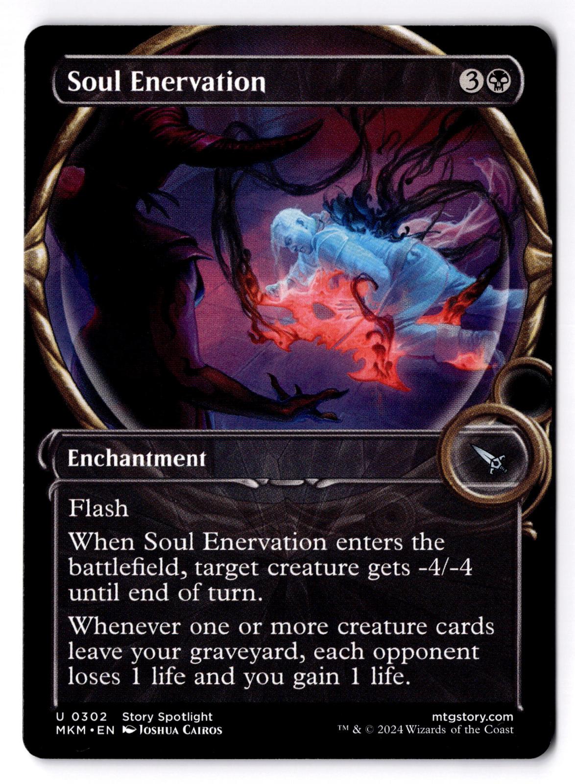 Soul Enervation (Showcase) 302 Murders at Karlov Manor Magic: The Gathering LP