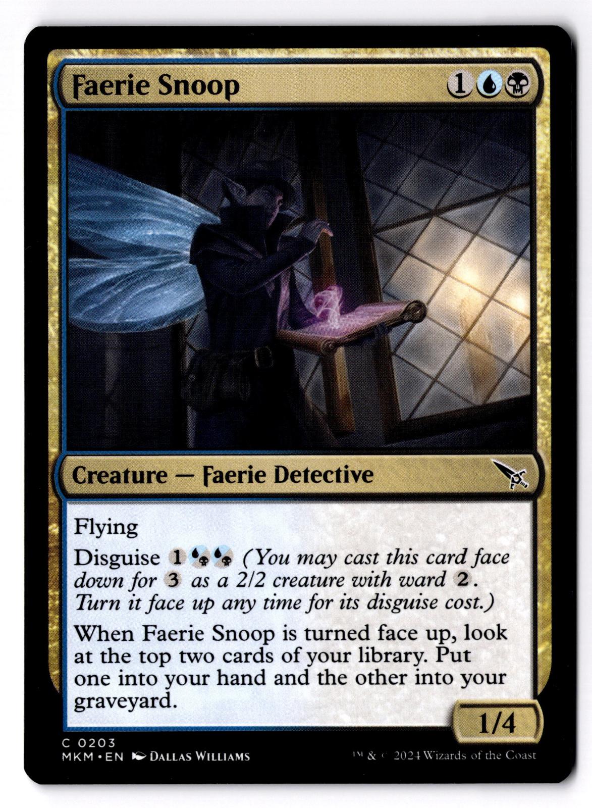 Faerie Snoop 203 Common Murders at Karlov Manor Magic: The Gathering LP