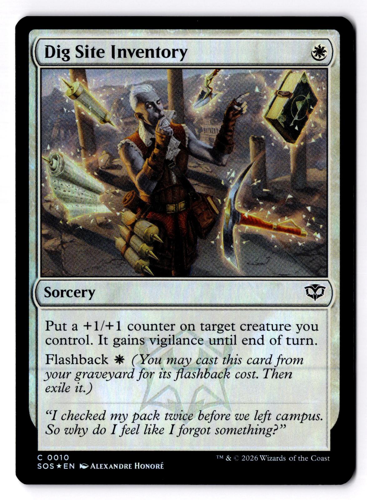 Dig Site Inventory 10 Common Secrets of Strixhaven Magic: The Gathering Foil LP