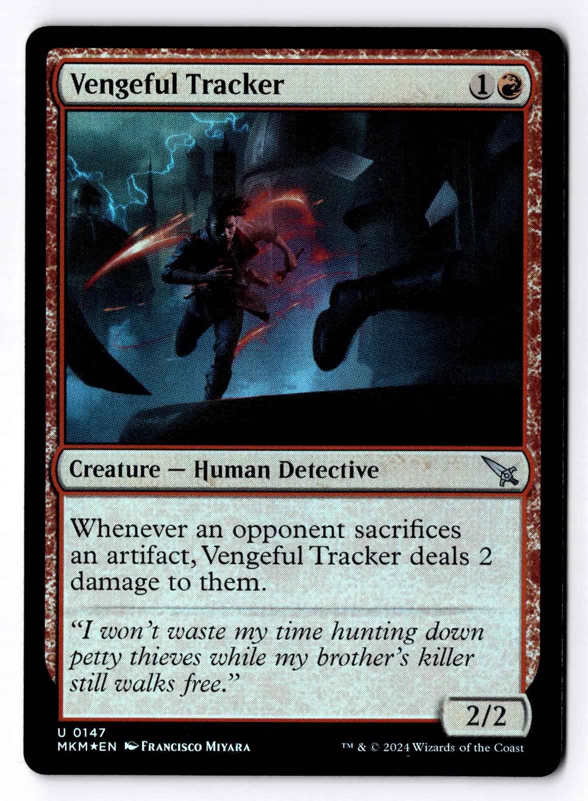 Vengeful Tracker 147 Murders at Karlov Manor Magic: The Gathering Foil LP