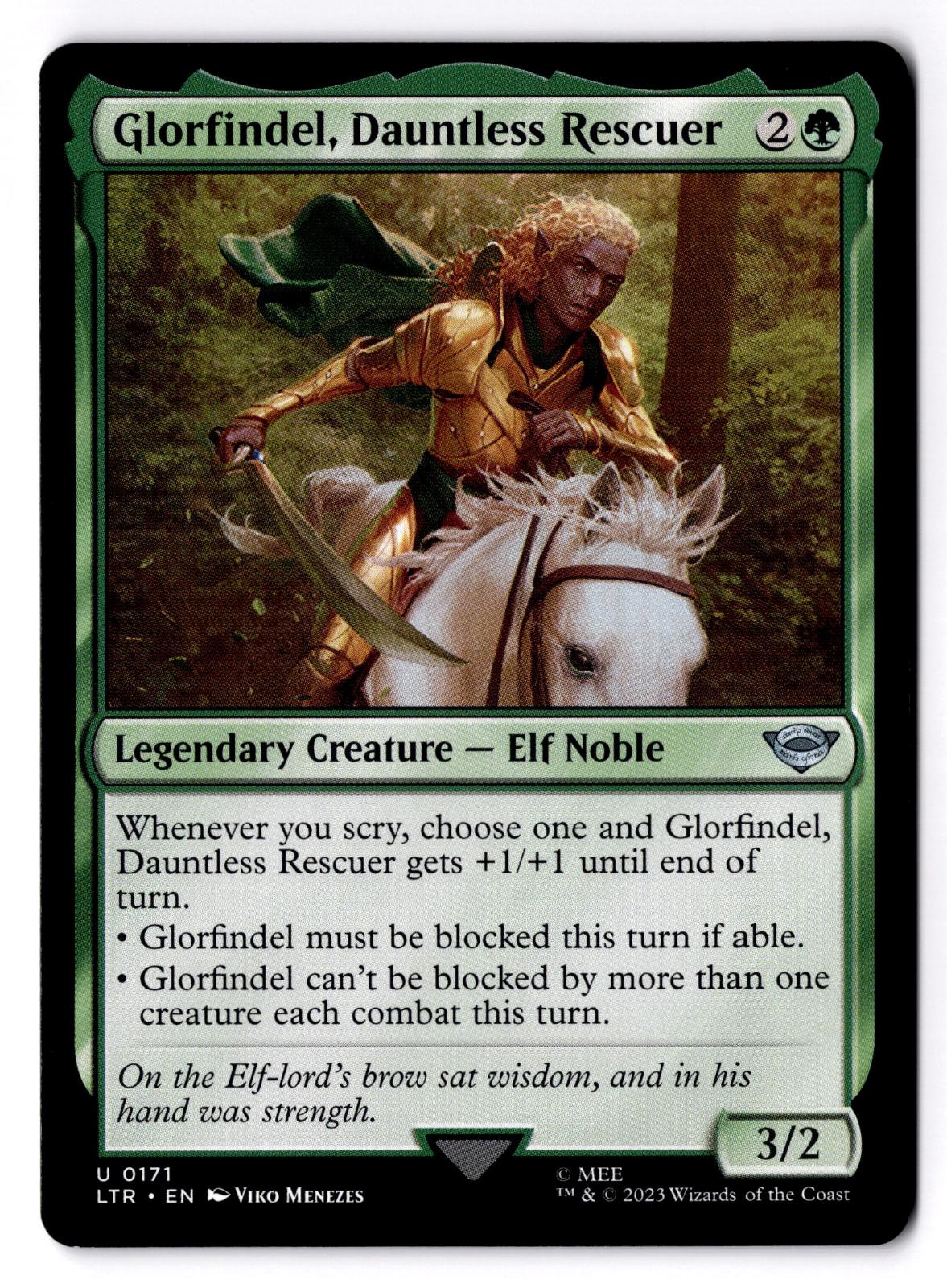 Glorfindel, Dauntless Rescuer 171 Magic: The Gathering LP