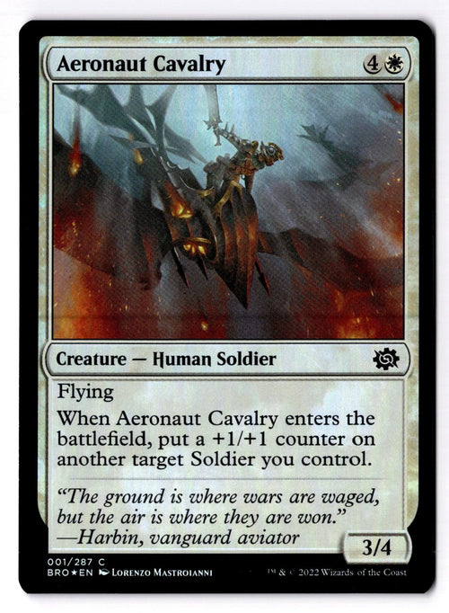 Aeronaut Cavalry 1 Common The Brothers' War Magic: The Gathering Foil LP