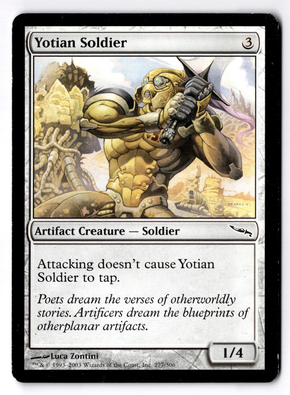 Yotian Soldier 277 Common Mirrodin Magic: The Gathering Moderately Played