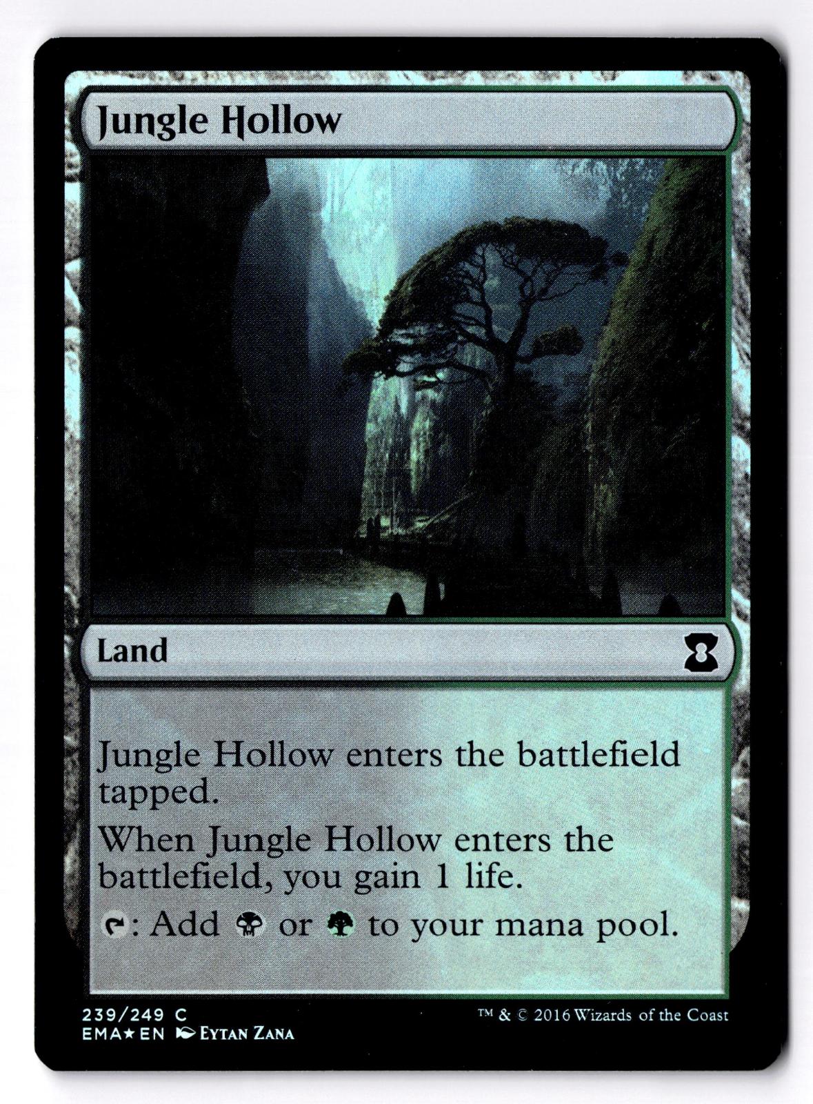 Jungle Hollow 239 Common Eternal Masters Magic: The Gathering Foil MP