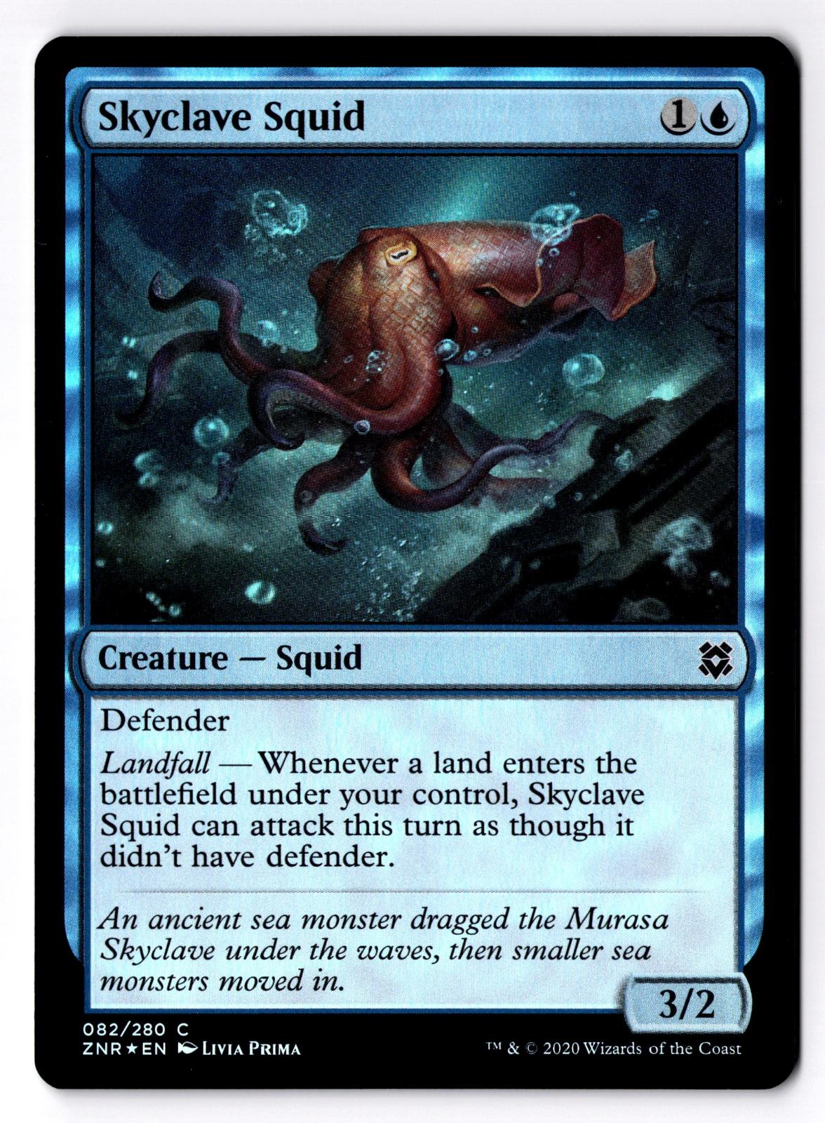 Skyclave Squid 82 Common Zendikar Rising Magic: The Gathering Foil LP