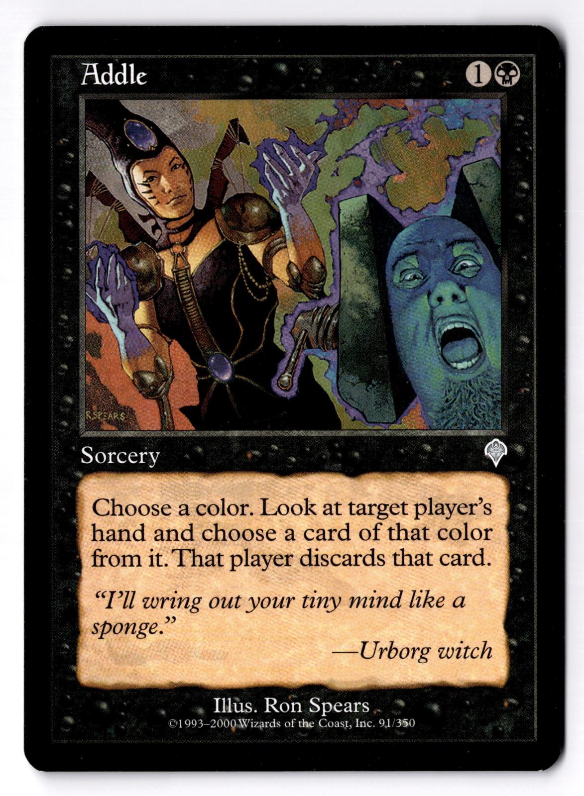 Addle 91 Uncommon Invasion Magic: The Gathering Moderately Played