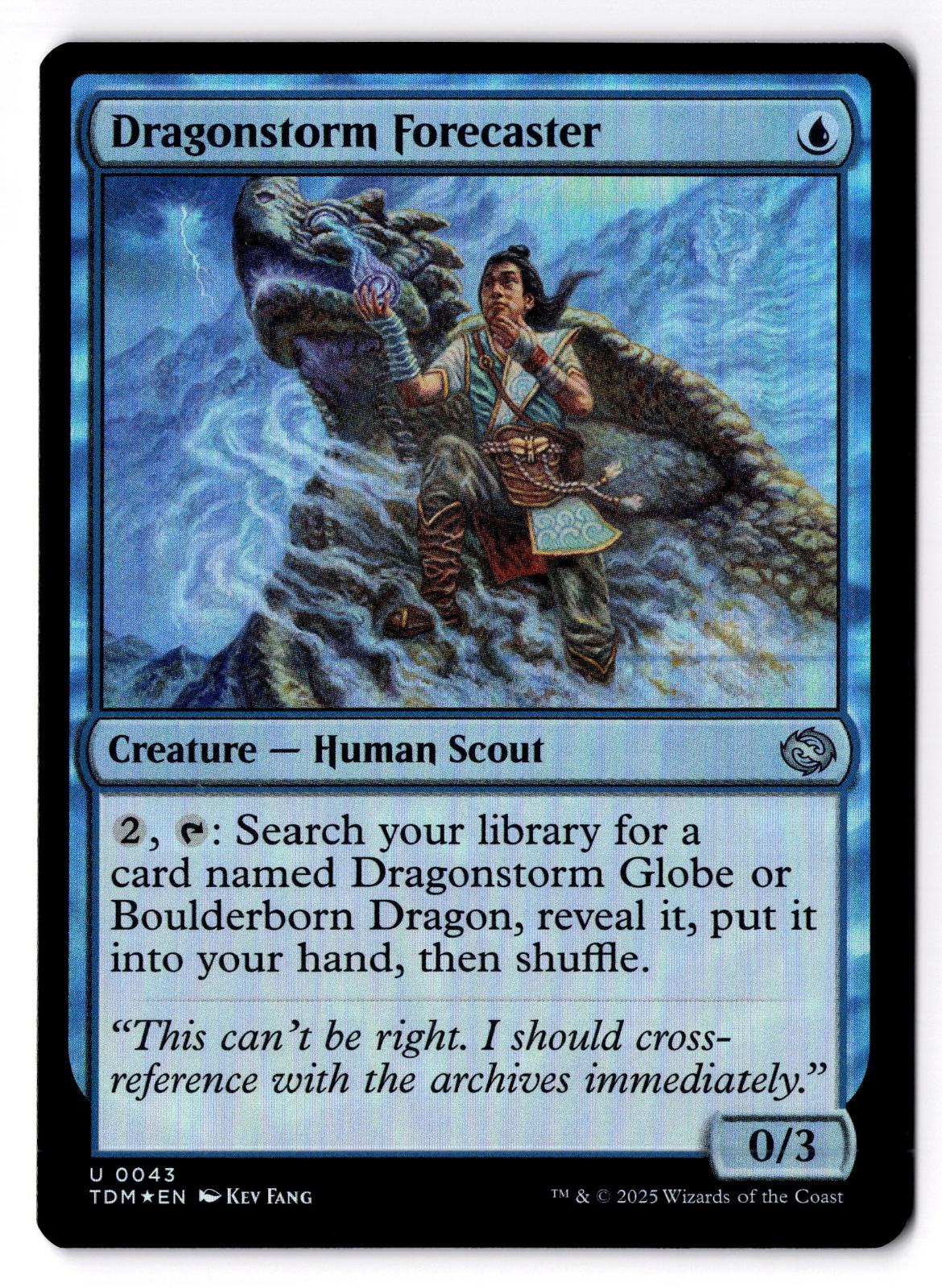 Dragonstorm Forecaster 43 Tarkir: Dragonstorm Magic: The Gathering Foil LP