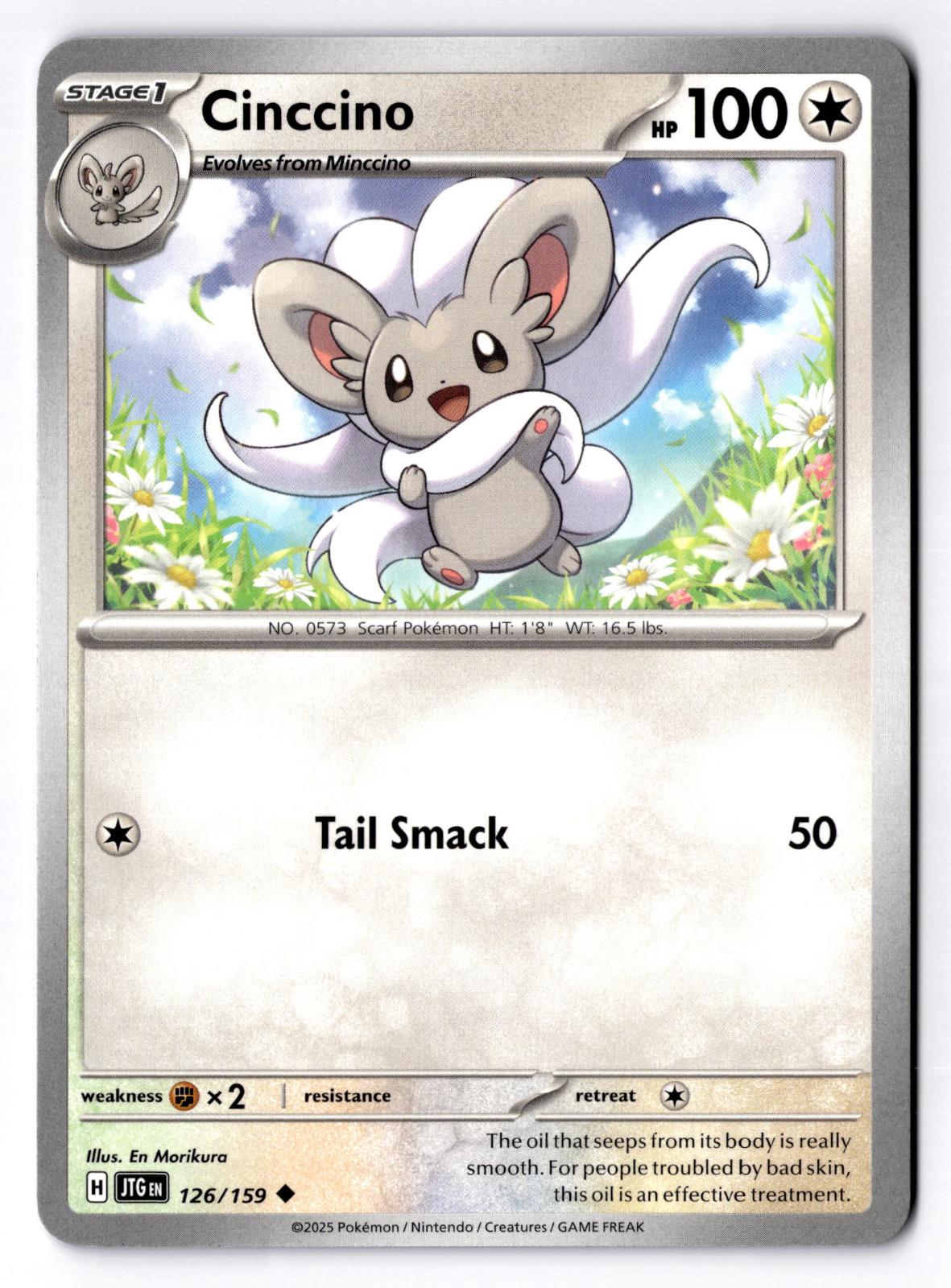 Cinccino 126/159 Uncommon Journey Together Pokemon Near Mint