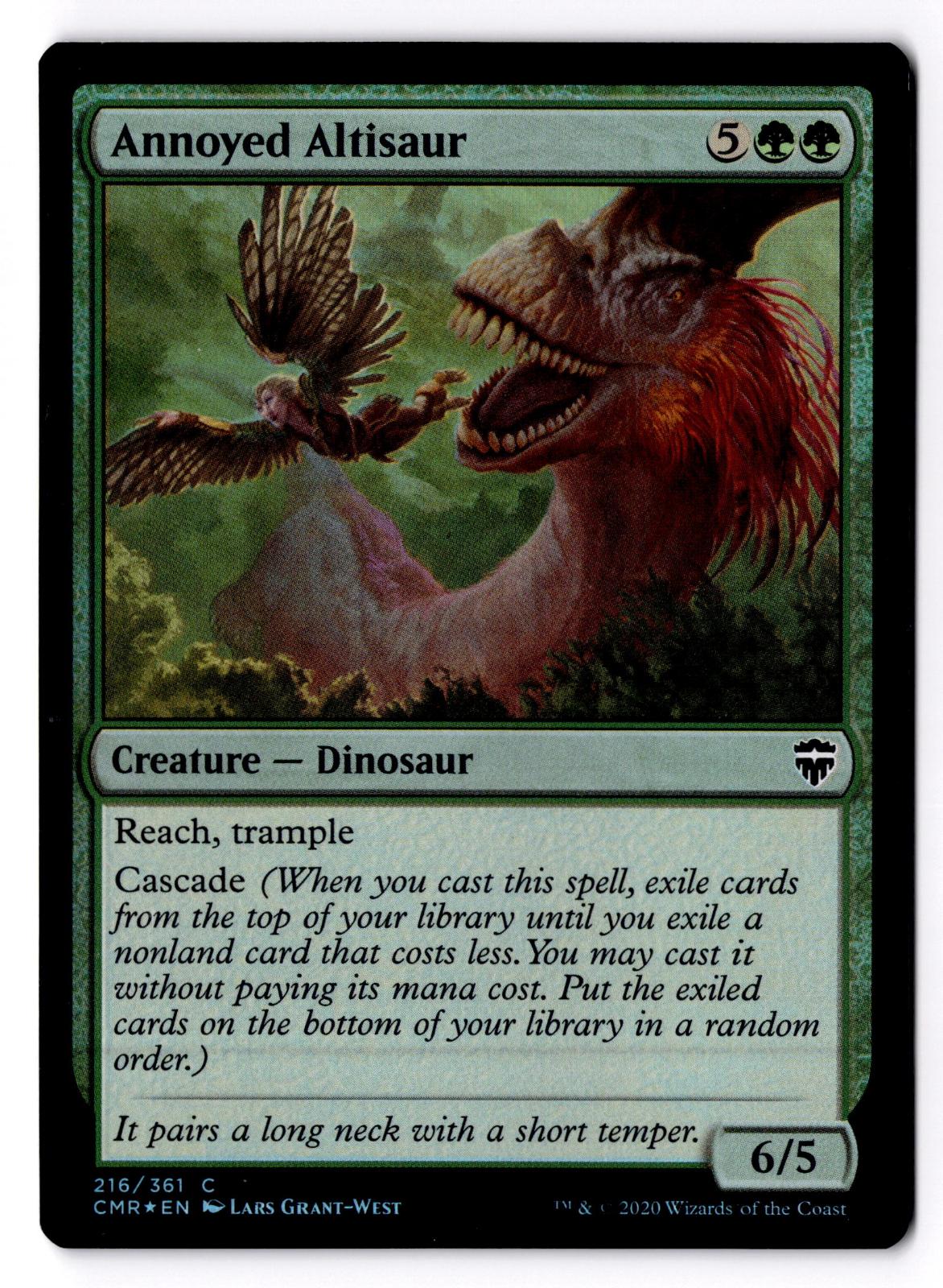 Annoyed Altisaur 216 Common Commander Legends Magic: The Gathering Foil LP
