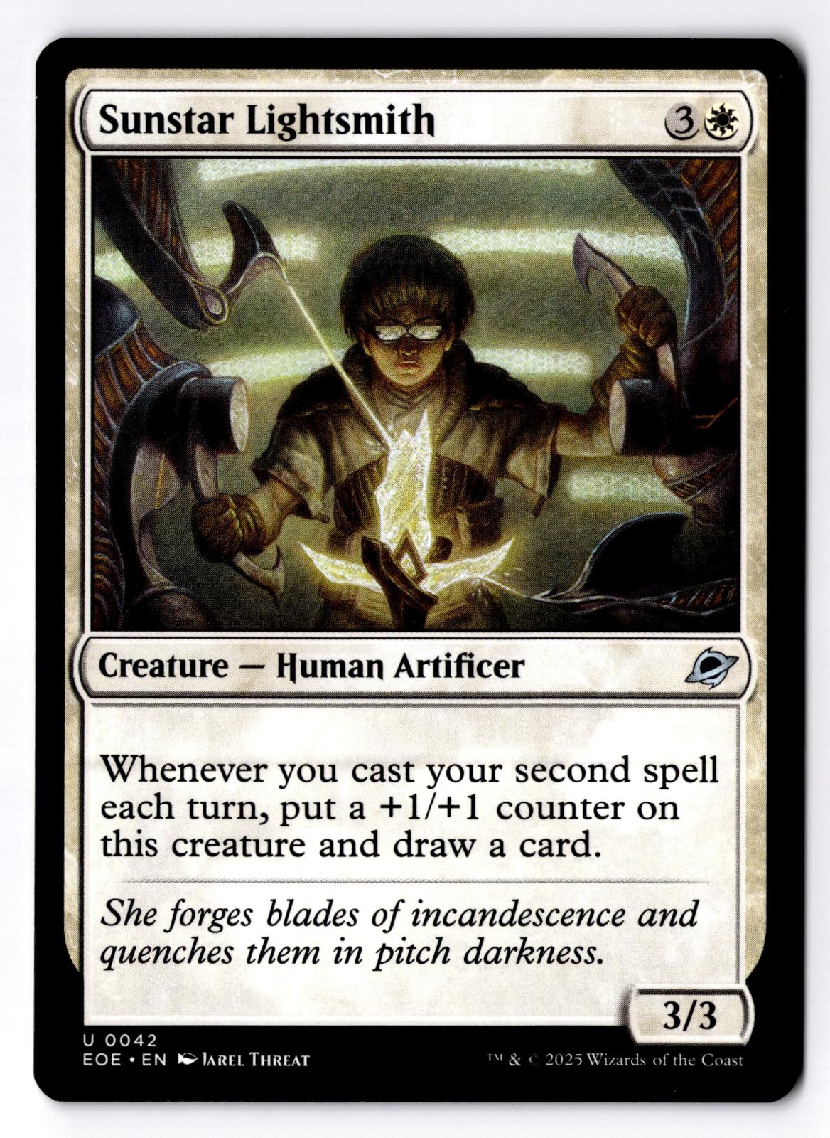 Sunstar Lightsmith 42 Uncommon Edge of Eternities Magic: The Gathering LP