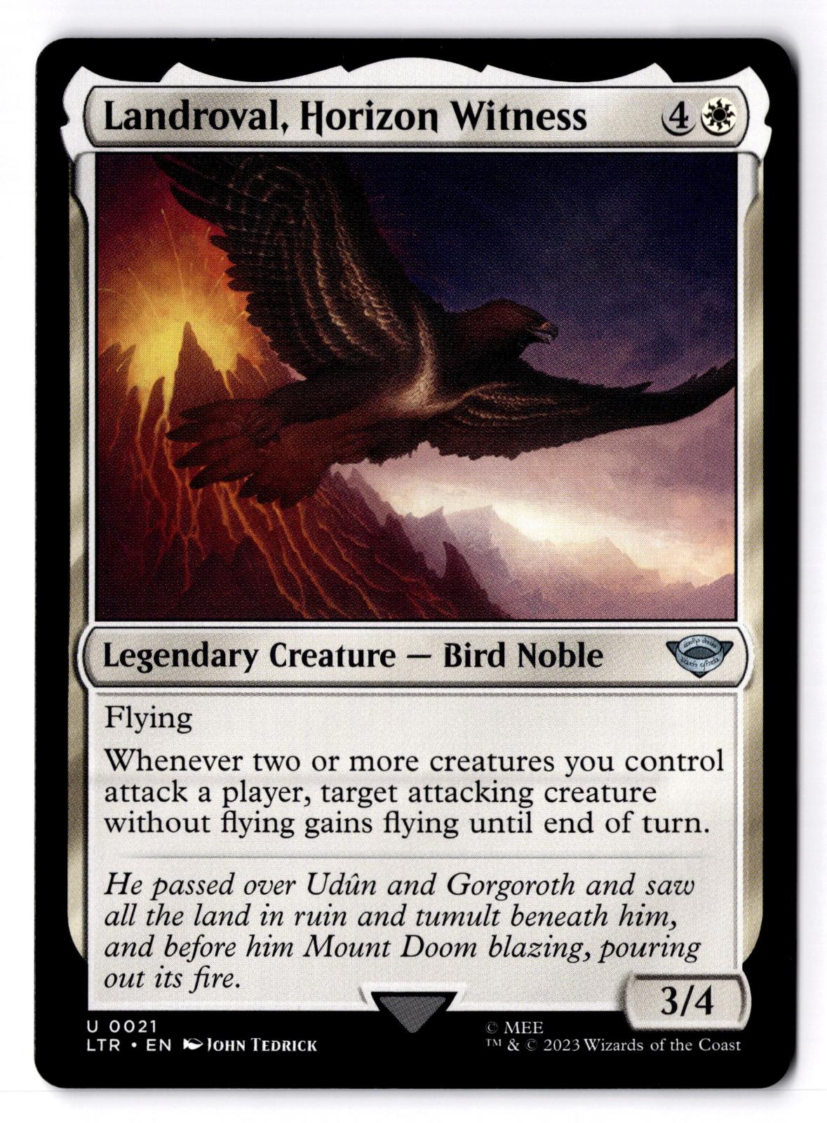 Landroval, Horizon Witness 21 The Lord of the Rings Magic: The Gathering LP