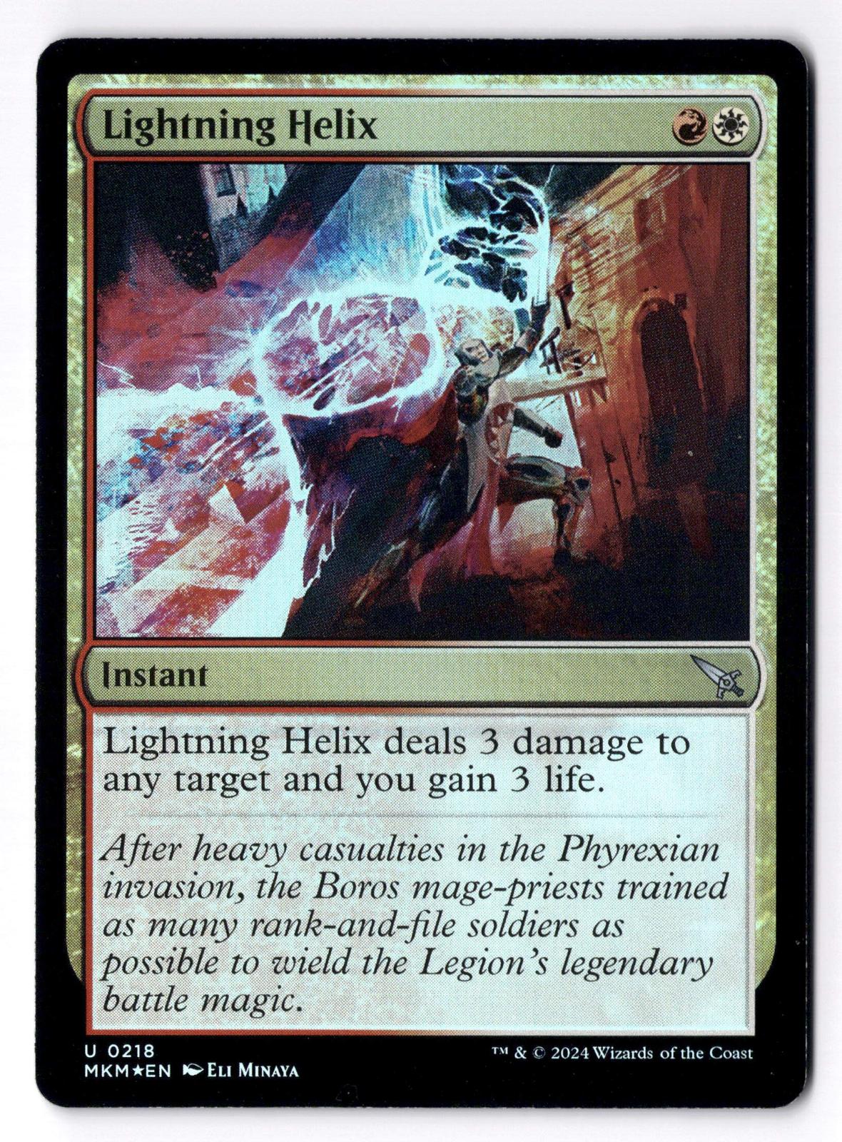 Lightning Helix 218 Murders at Karlov Manor Magic: The Gathering Foil LP