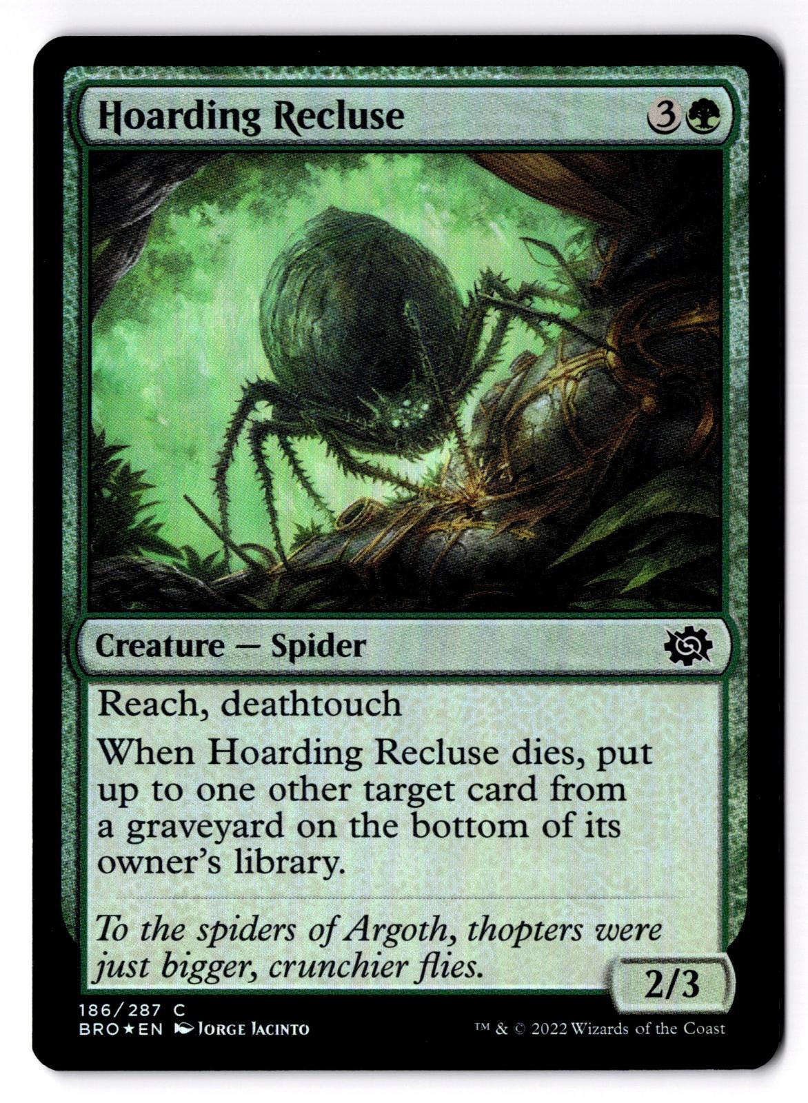 Hoarding Recluse 186 Common The Brothers' War Magic: The Gathering Foil LP