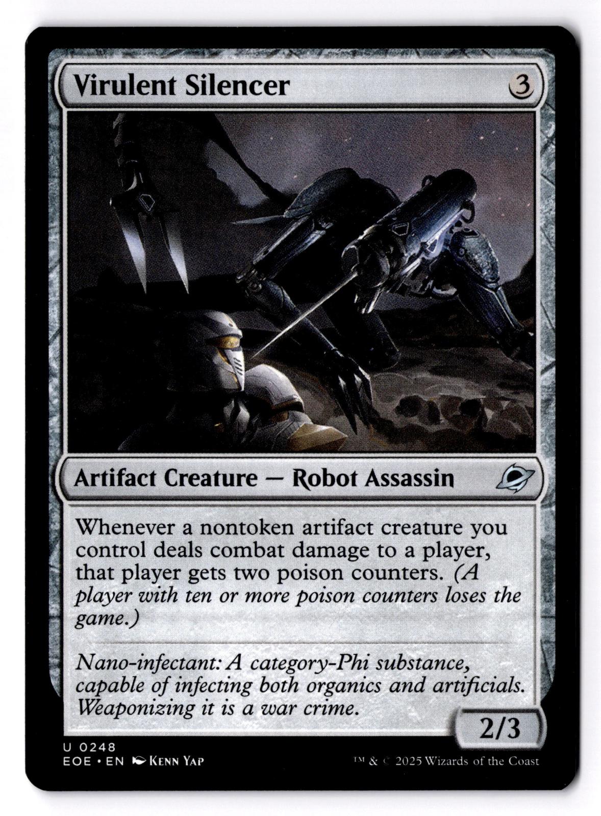 Virulent Silencer 248 Uncommon Edge of Eternities Magic: The Gathering LP