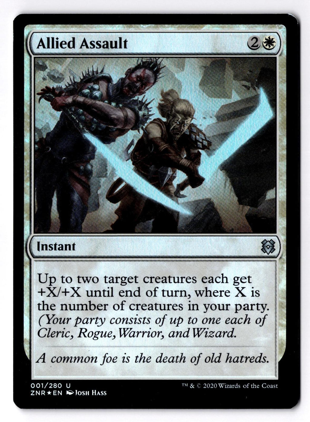 Allied Assault 1 Uncommon Zendikar Rising Magic: The Gathering Foil LP