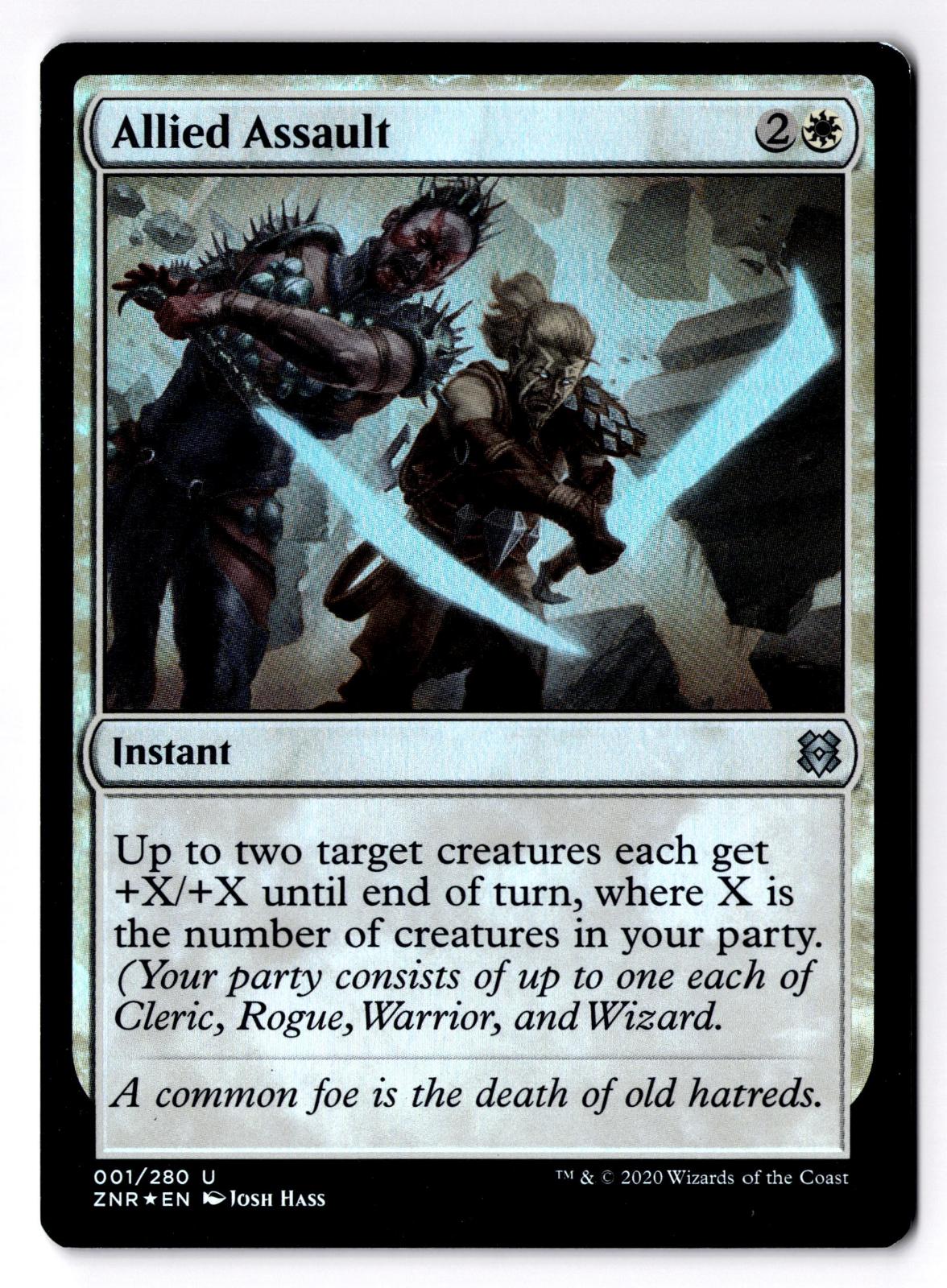 Allied Assault 1 Uncommon Zendikar Rising Magic: The Gathering Foil LP