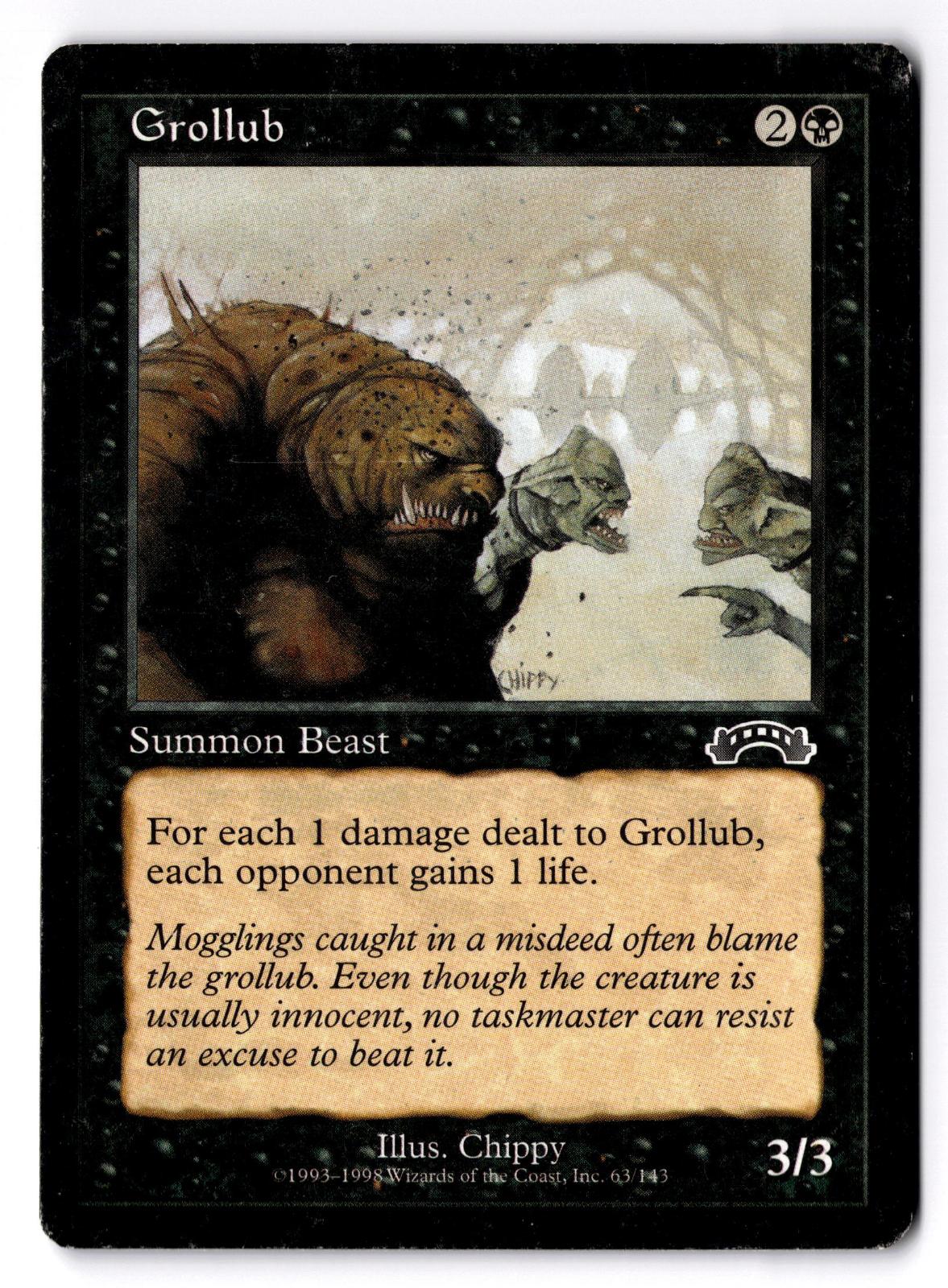Grollub 63 Common Exodus Magic: The Gathering Moderately Played