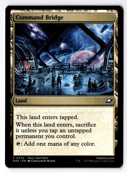 Command Bridge 252 Common Edge of Eternities Magic: The Gathering Lightly Played