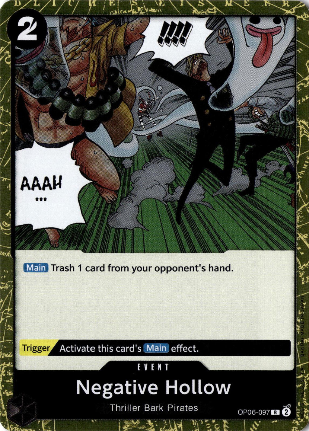 Negative Hollow OP06-097 Rare Wings of the Captain One Piece Foil Near Mint
