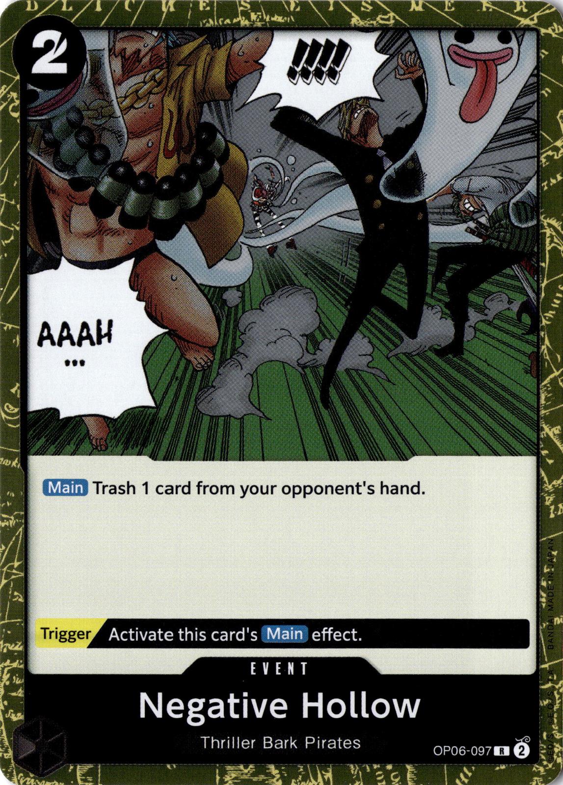 Negative Hollow OP06-097 Rare Wings of the Captain One Piece Foil Near Mint