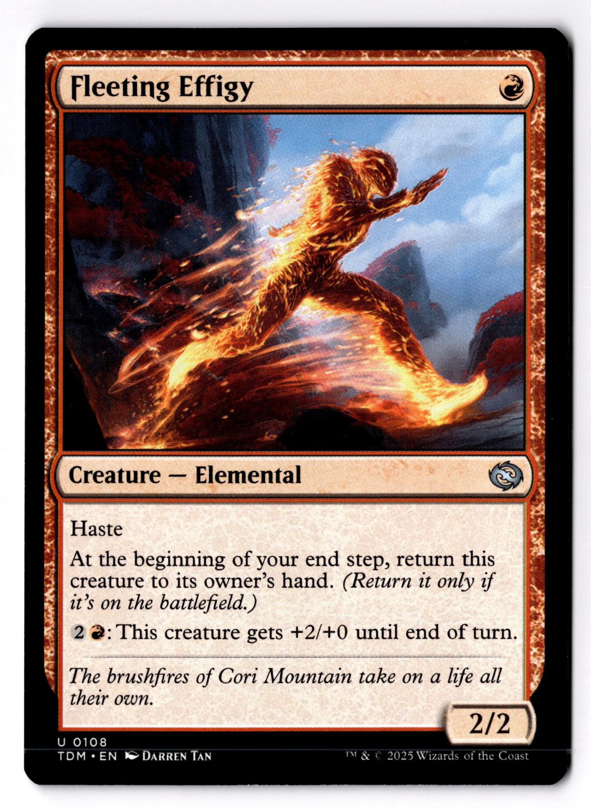 Fleeting Effigy 108 Uncommon Tarkir: Dragonstorm Magic: The Gathering LP