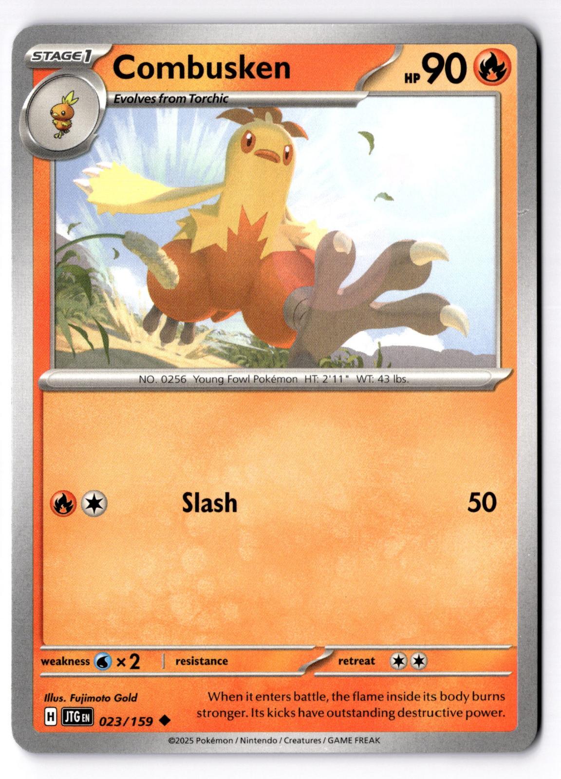 Combusken 023/159 Uncommon Journey Together Pokemon Near Mint