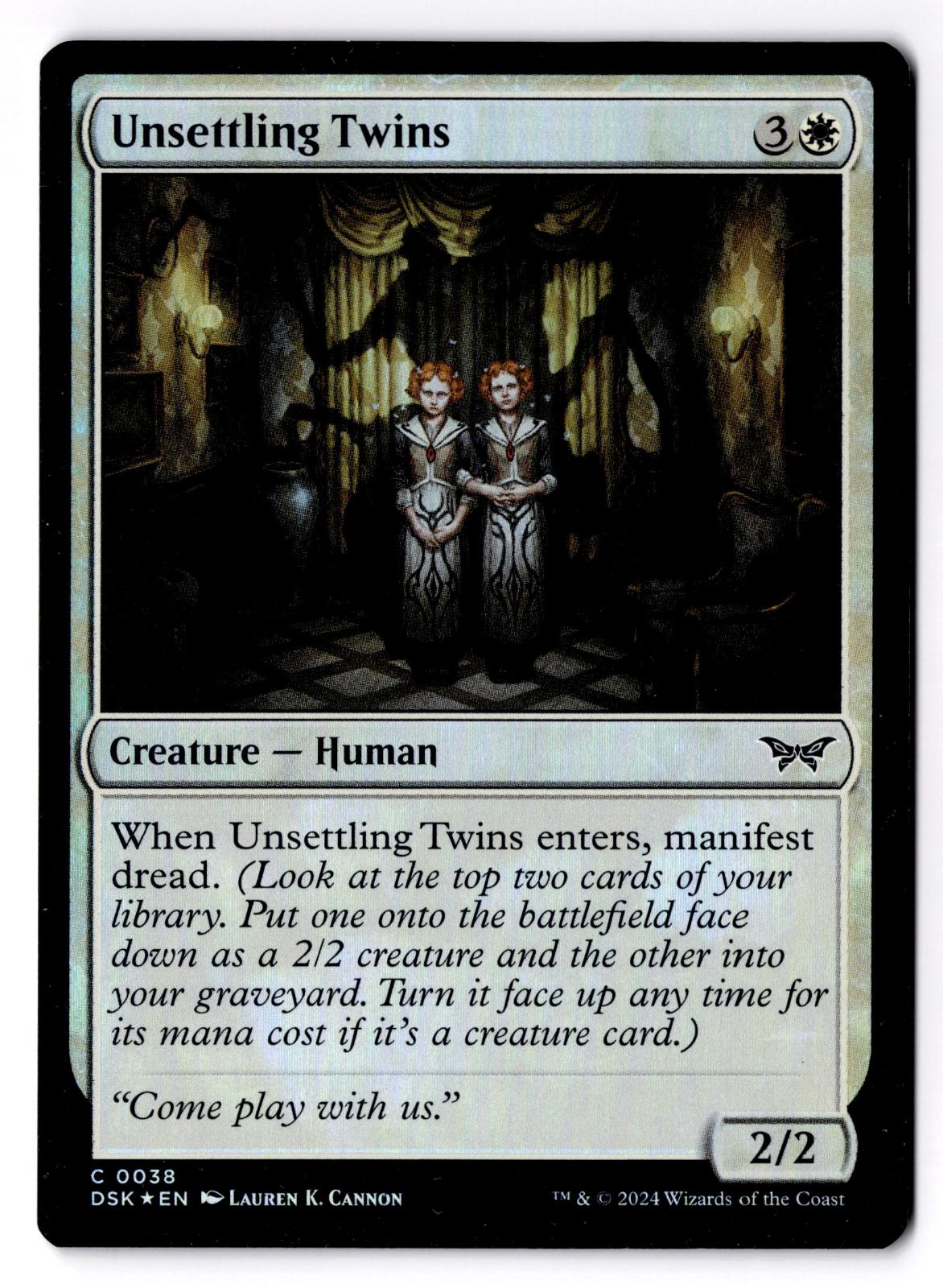 Unsettling Twins 38 Duskmourn: House of Horror Magic: The Gathering Foil LP