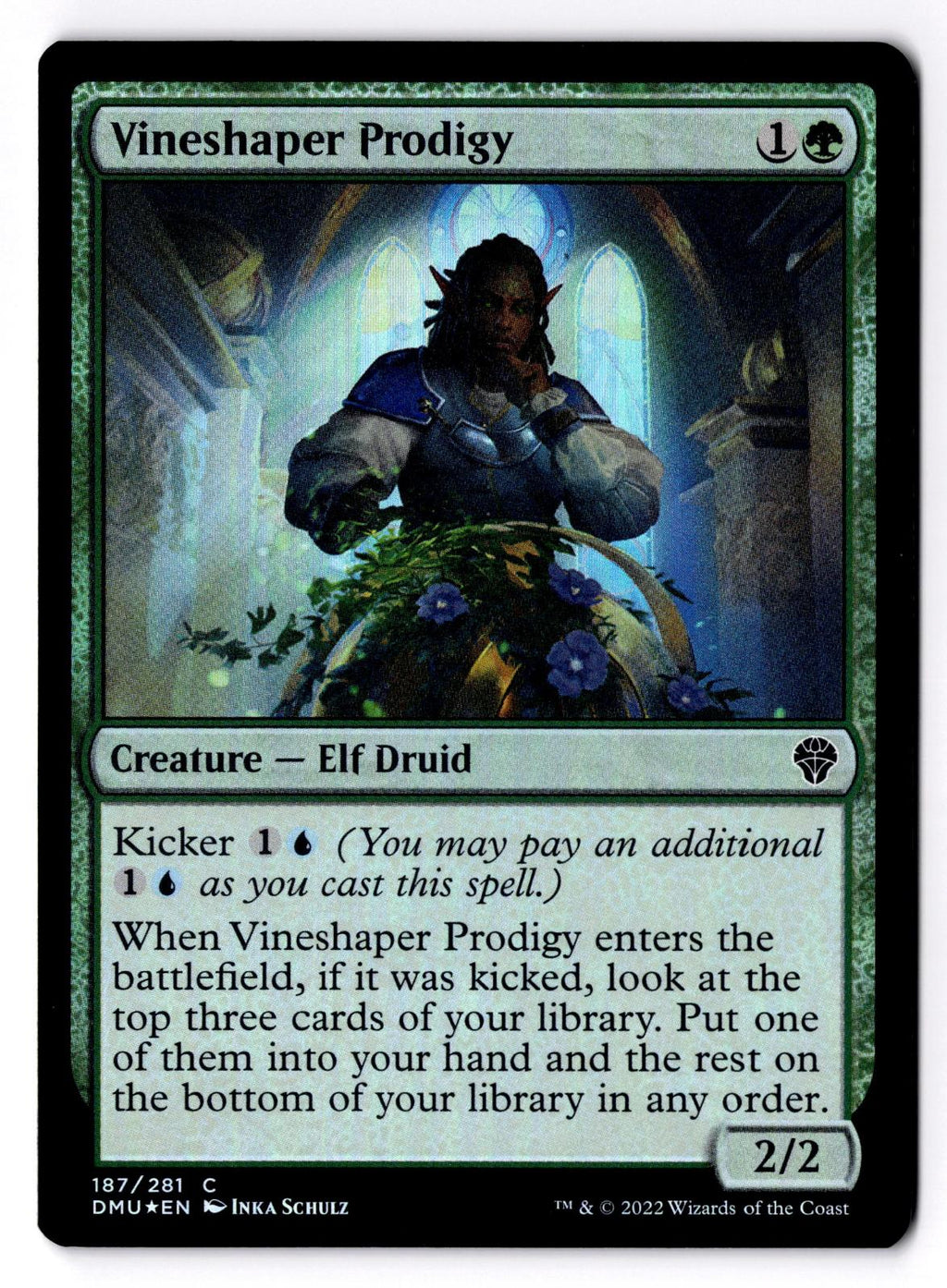 Vineshaper Prodigy 187 Common Dominaria United Magic: The Gathering Foil LP