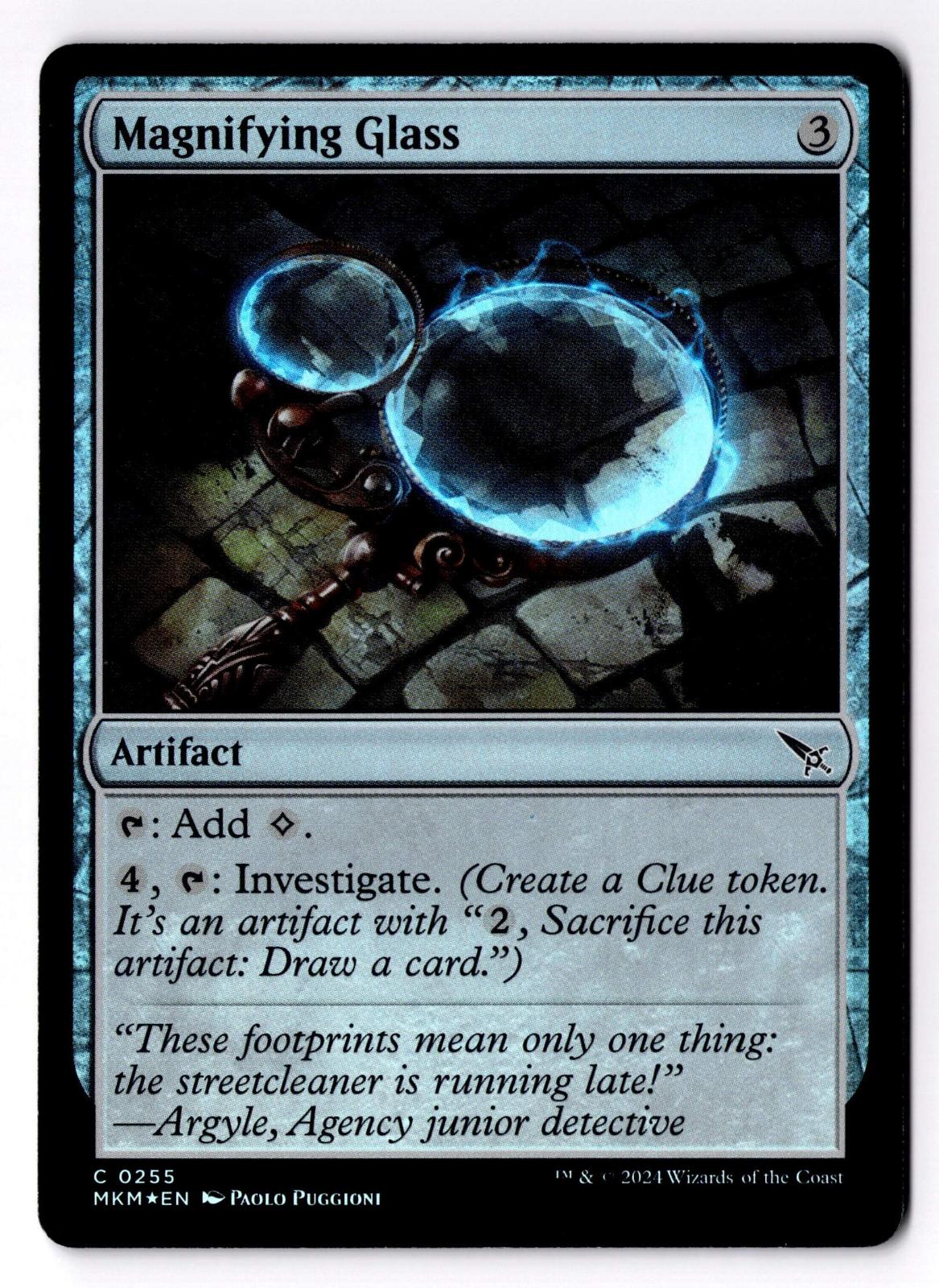 Magnifying Glass 255 Common Murders at Karlov Manor Magic: The Gathering Foil LP