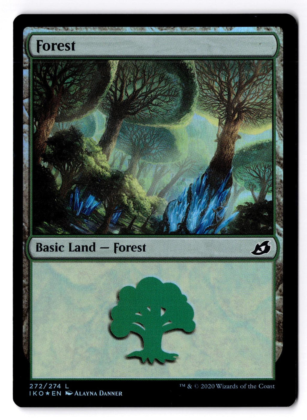 Forest 272 Land Ikoria: Lair of Behemoths Magic: The Gathering Foil LP