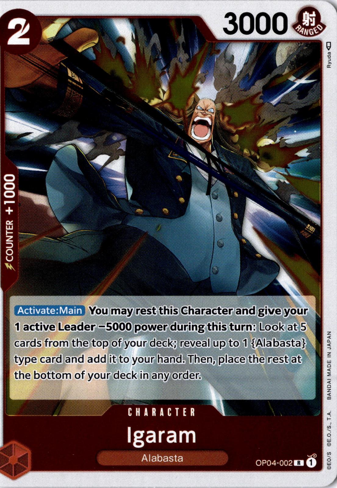 Igaram OP04-002 Rare Kingdoms of Intrigue One Piece Foil Near Mint