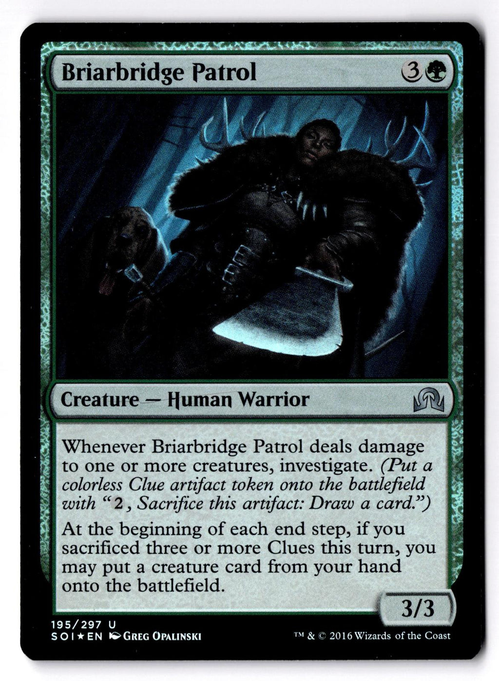 Briarbridge Patrol 195 Shadows over Innistrad Magic: The Gathering Foil LP