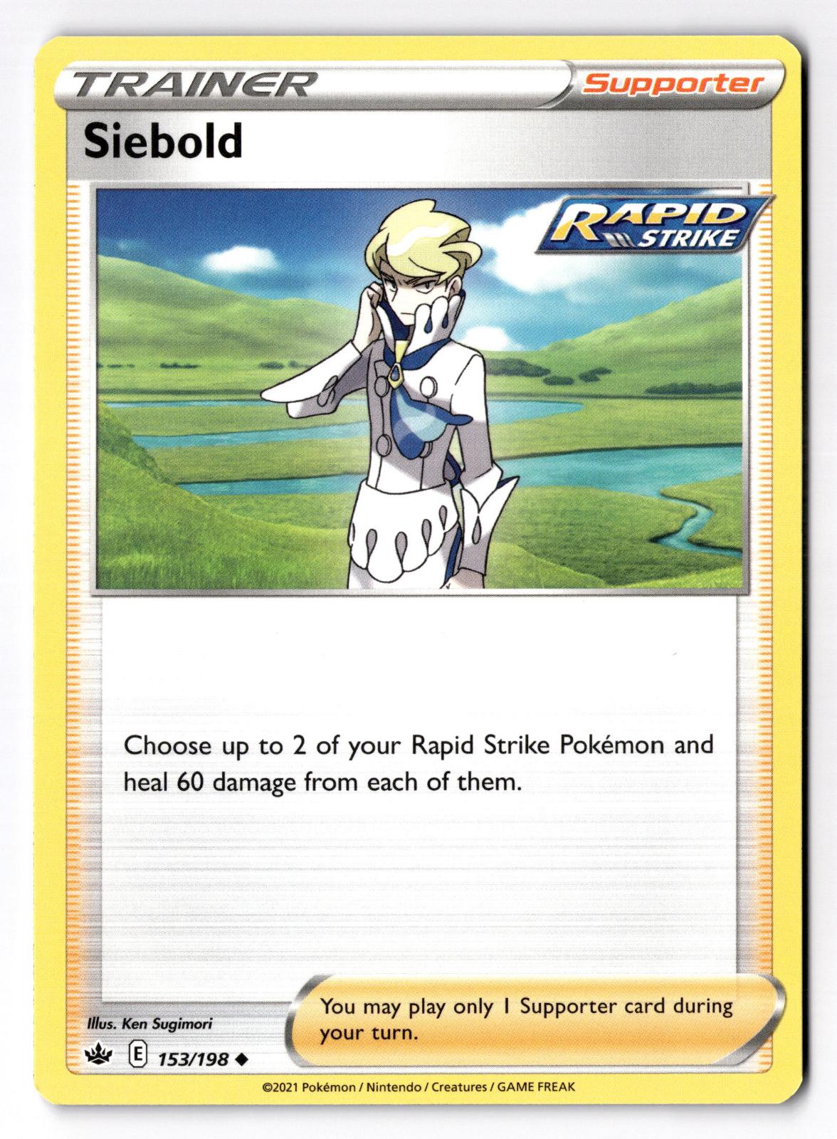 Siebold 153/198 Uncommon Chilling Reign Pokemon Near Mint