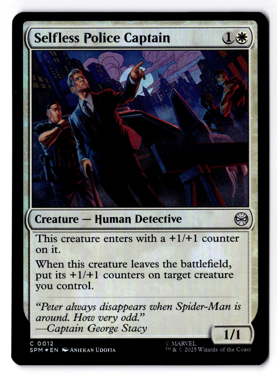 Selfless Police Captain 12 Marvel's Spider-Man Magic: The Gathering Foil LP