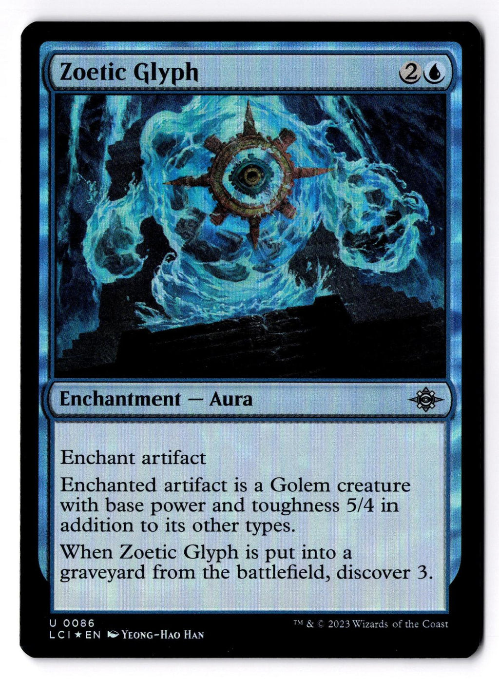 Zoetic Glyph 86 Uncommon The Lost Caverns of Ixalan Magic: The Gathering Foil LP