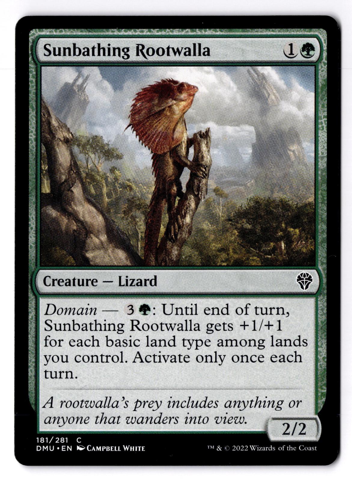 Sunbathing Rootwalla 181 Common Dominaria United Magic: The Gathering LP