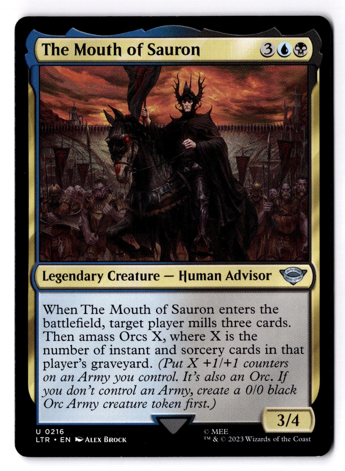 The Mouth of Sauron 216 Magic: The Gathering LP