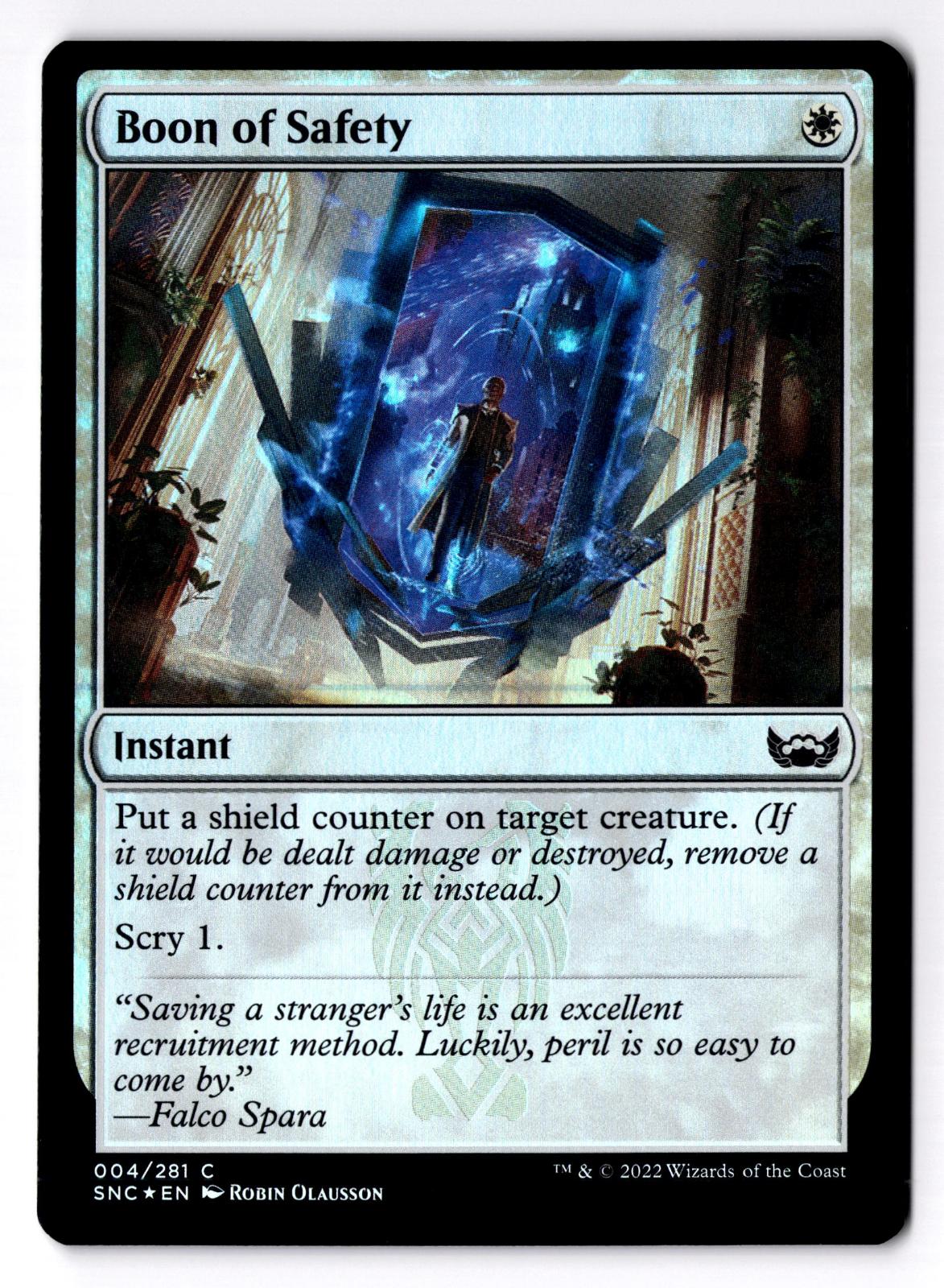 Boon of Safety 4 Common Streets of New Capenna Magic: The Gathering Foil LP