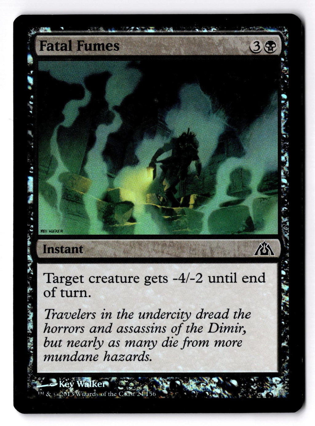Fatal Fumes 24 Common Dragon's Maze Magic: The Gathering Foil Lightly Played