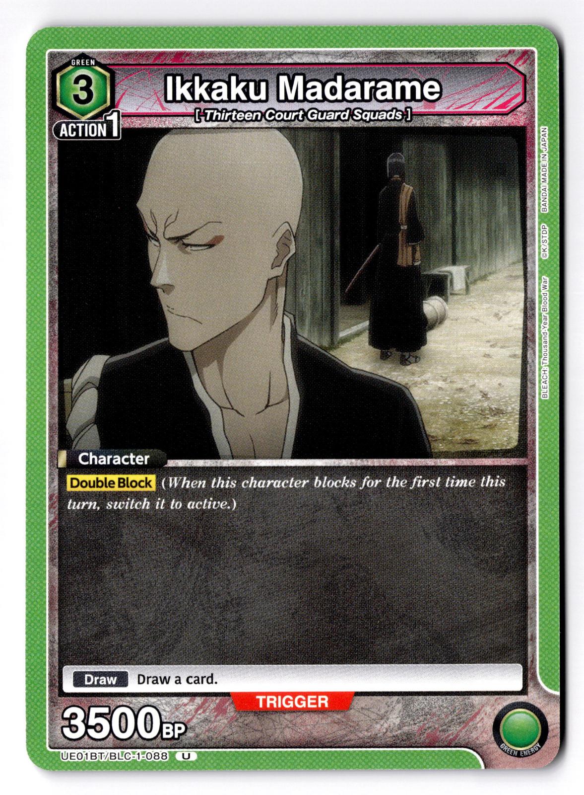 Ikkaku Madarame UE01BT/BLC-1-088 Union Arena NM
