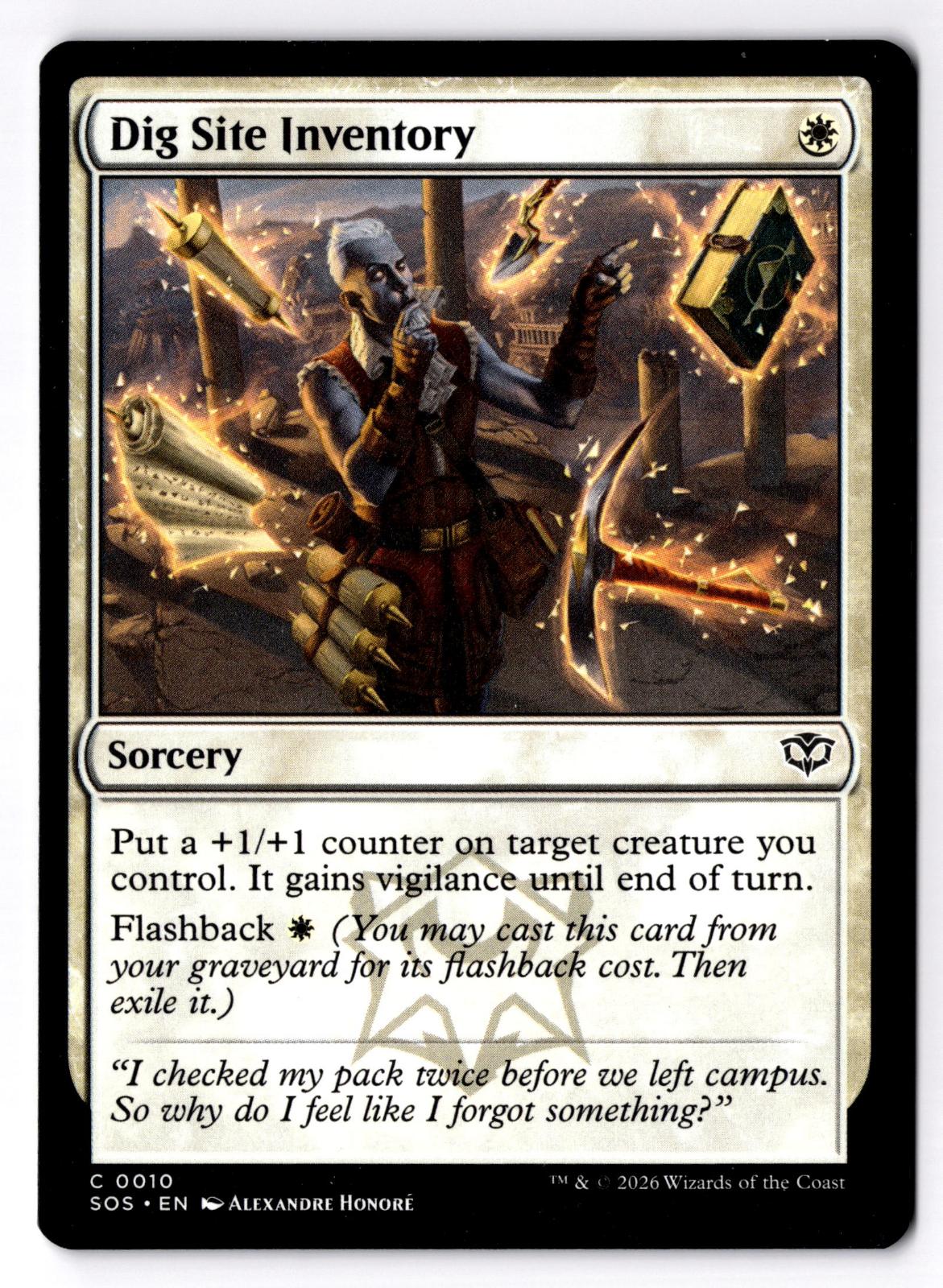 Dig Site Inventory 10 Common Secrets of Strixhaven Magic: The Gathering LP