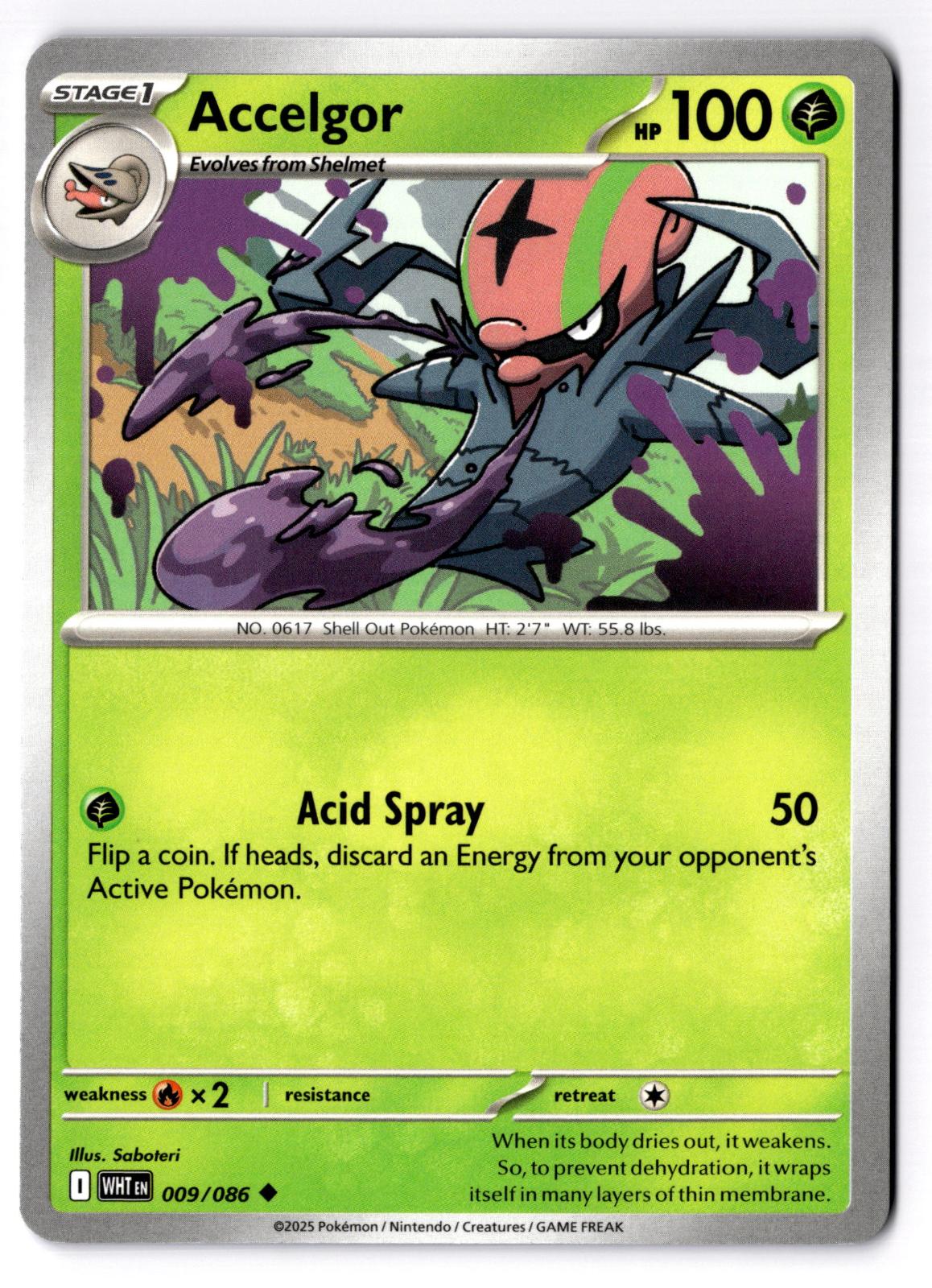 Accelgor 009/086 Uncommon White Flare Pokemon Near Mint