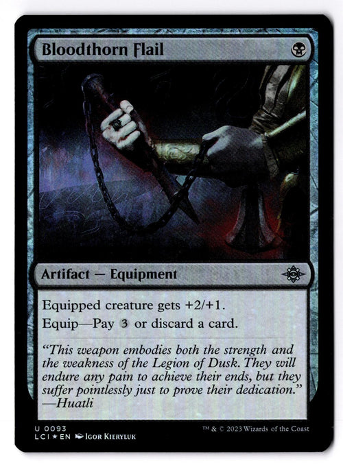 Bloodthorn Flail 93 The Lost Caverns of Ixalan Magic: The Gathering Foil LP